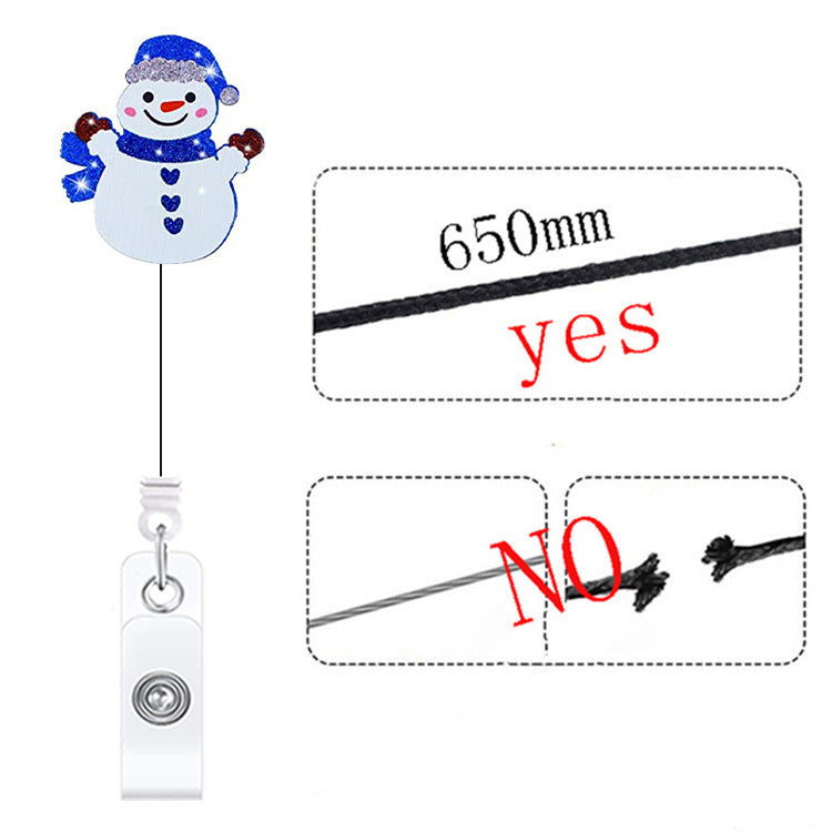 Wholesale Christmas acrylic glitter glitter retractable rotating easy to pull